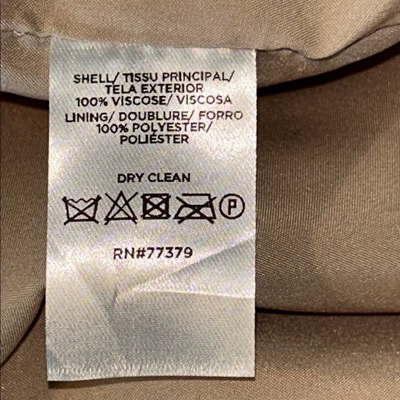 Ann Taylor Tan Dress with White Dots - Picture 7 of 8